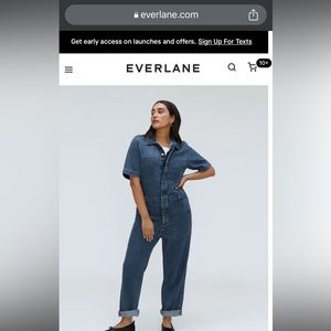 Everlane super soft jean coverall